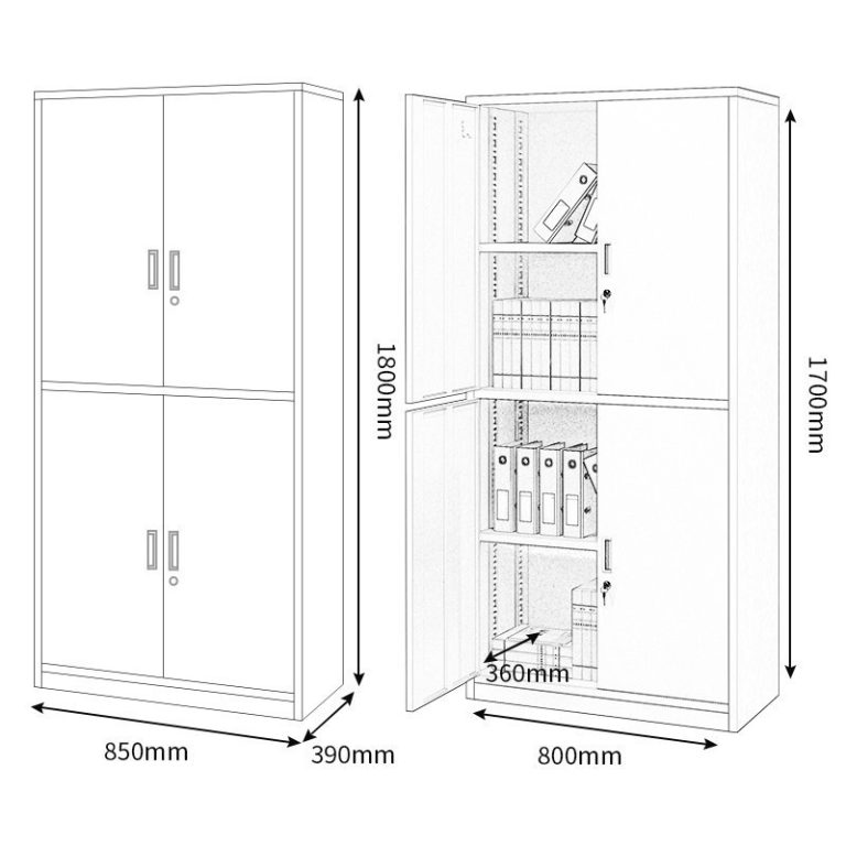 Double Section Steel Cabinet