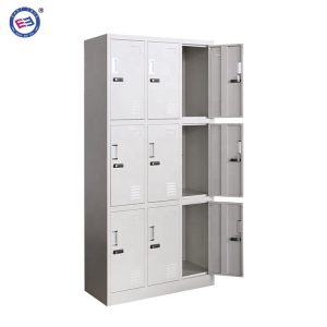 Steel 9-Door Industrial Lockers