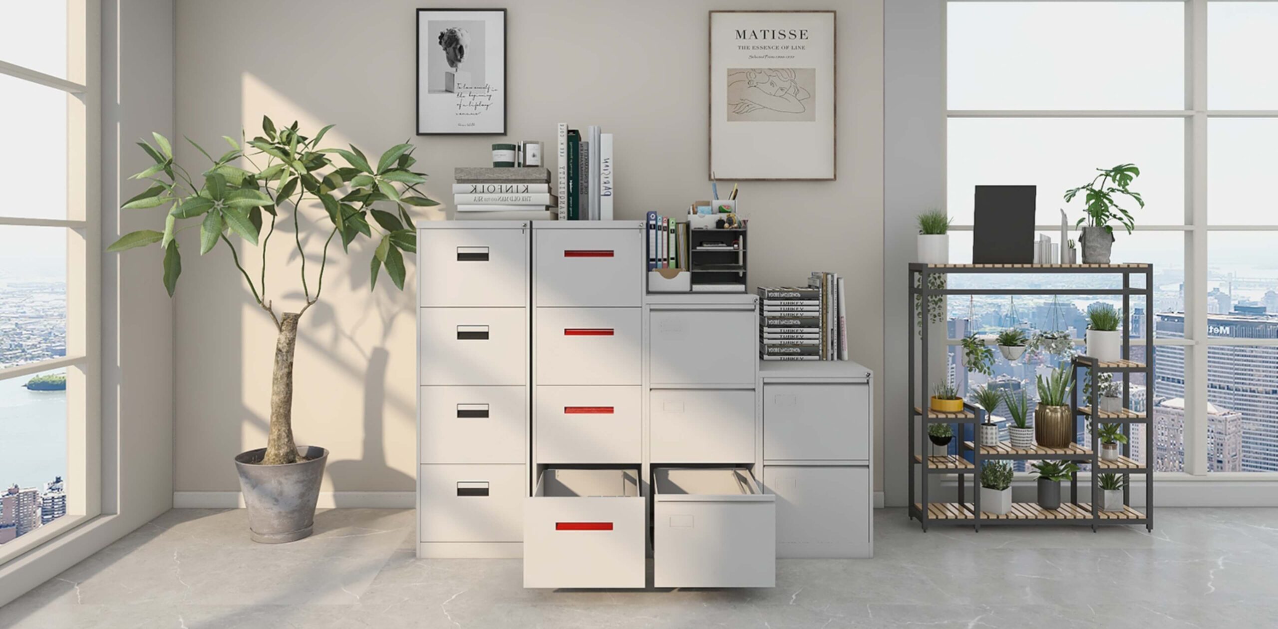Steel drawer cabinets