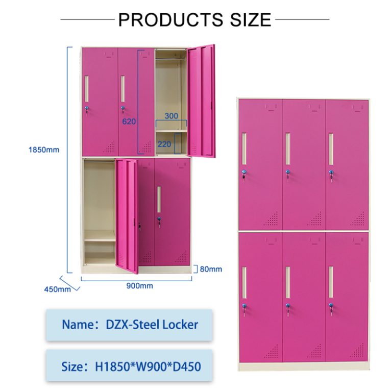Standard Gym Locker sizes