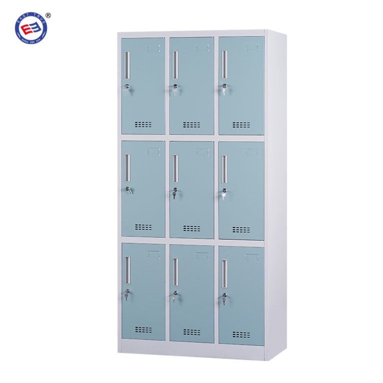 9 door steel lockers for employees