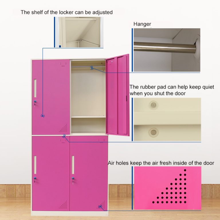 4 door steel storage lockers