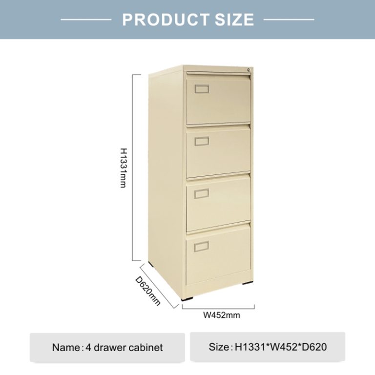4 drawer file cabinet dimensions