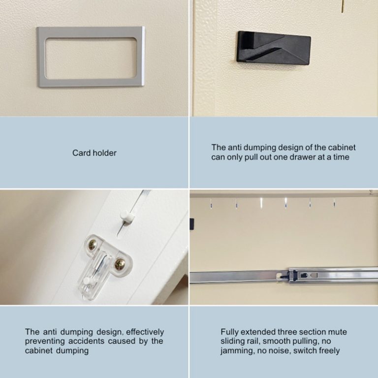 4 drawer file cabinet with lock