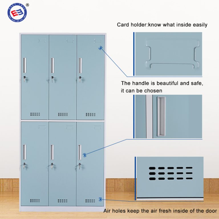 6 door narrow lockers