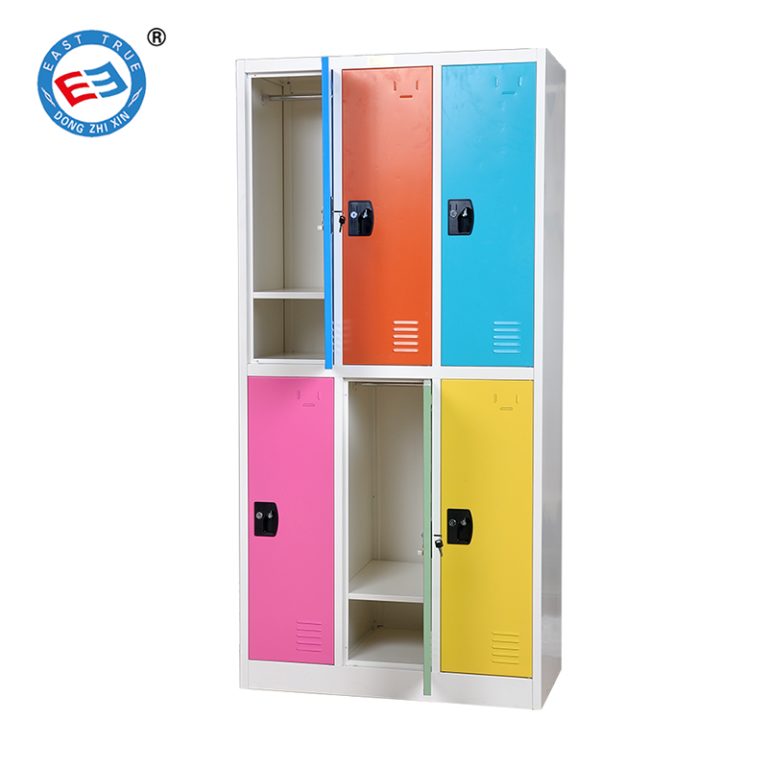6 door steel lockers