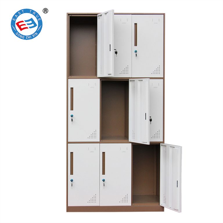 9 door metal gym locker