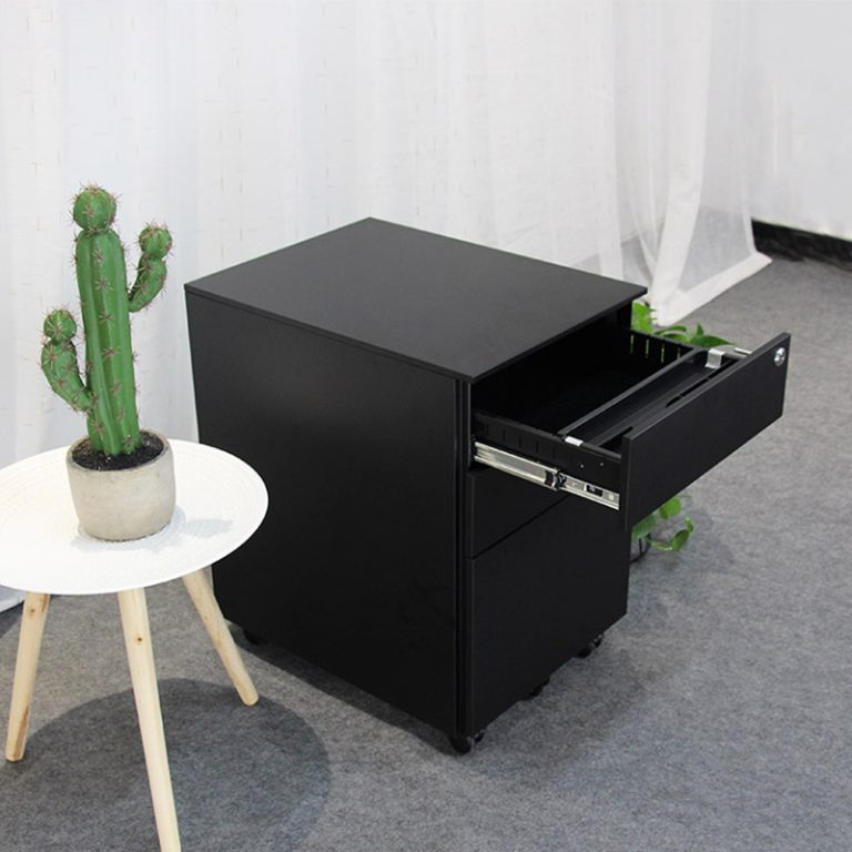 Black file cabinet mobile