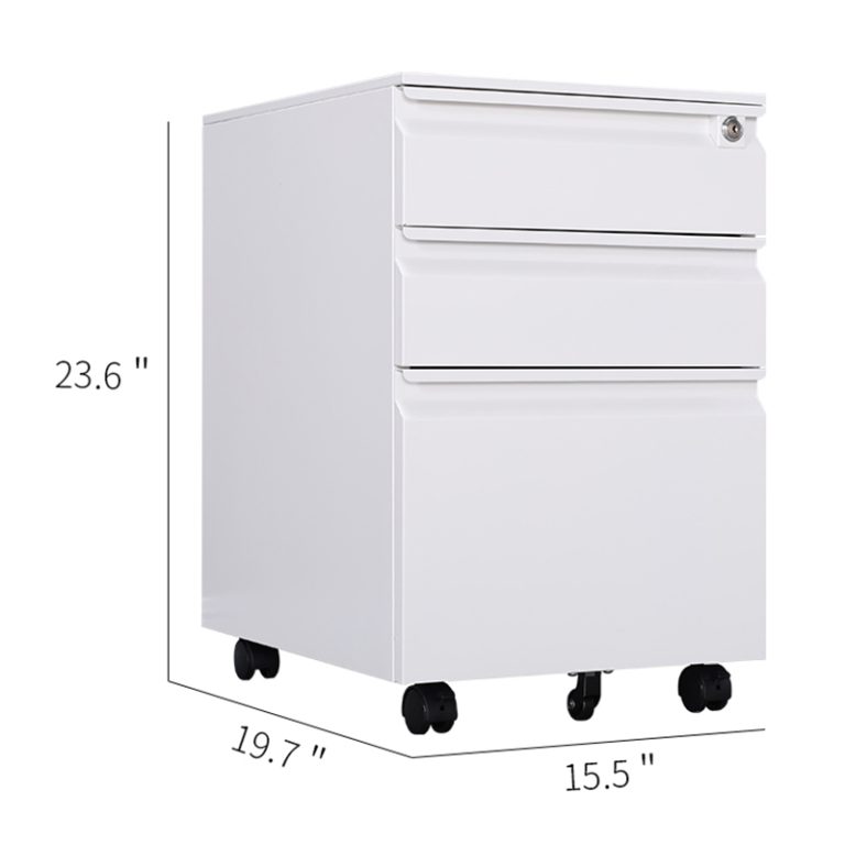 mobile file cabinets demensions
