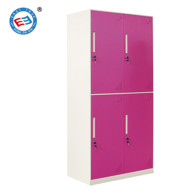 pink 4 door storage cabinets lockers​
