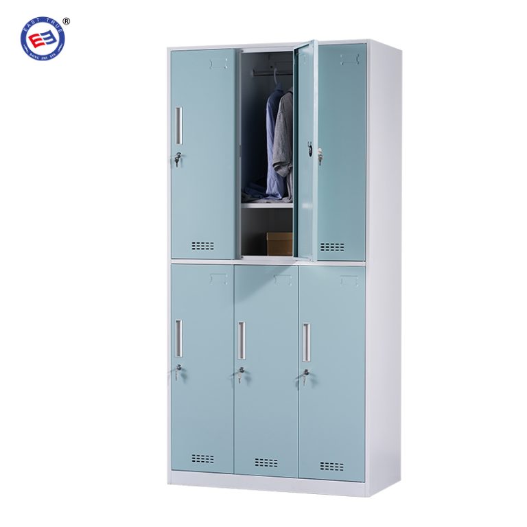 six door metal lockers