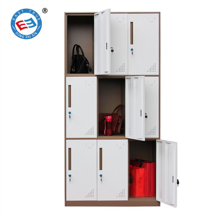 steel 9 door storage lockers