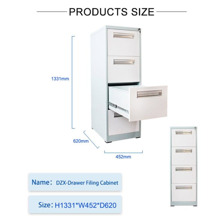 vertical filing cabinets sizes