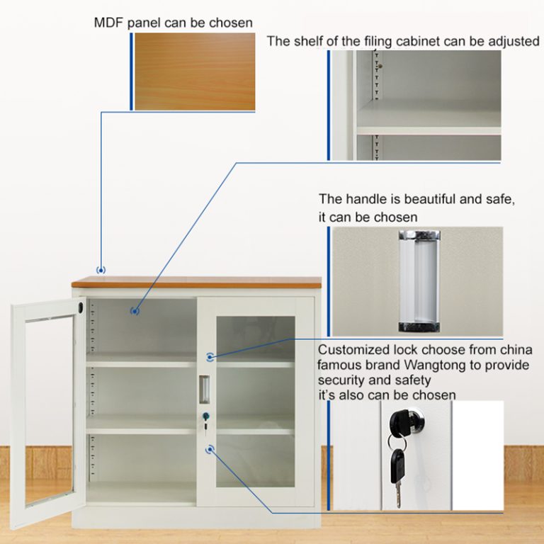 small steel filing cabinet
