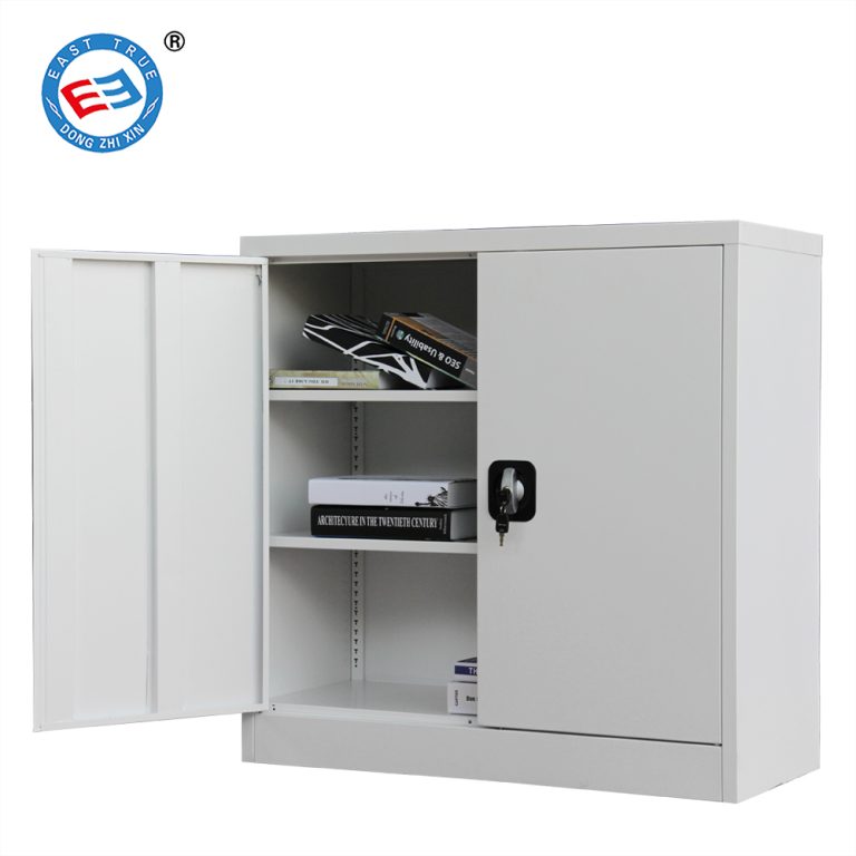 small 2 door steel filing cabinet lockable