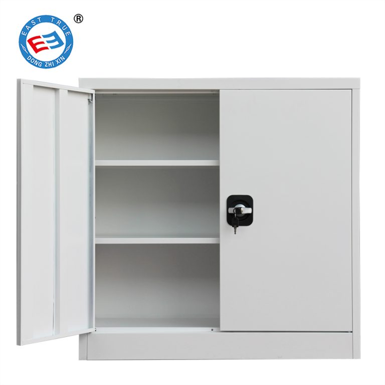 small 2 door steel filing cabinet lockable