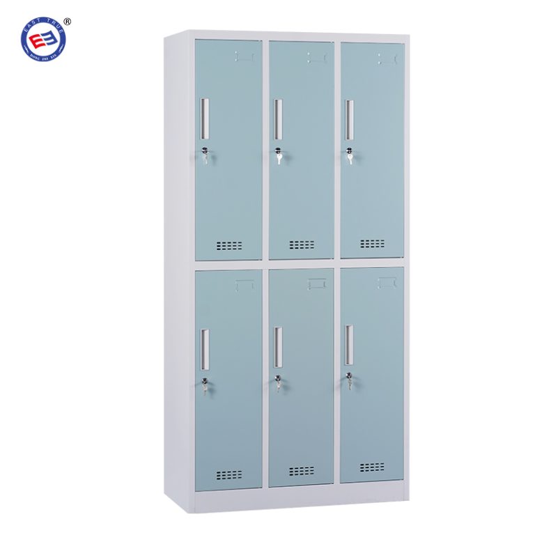 steel 6 door locker for employee