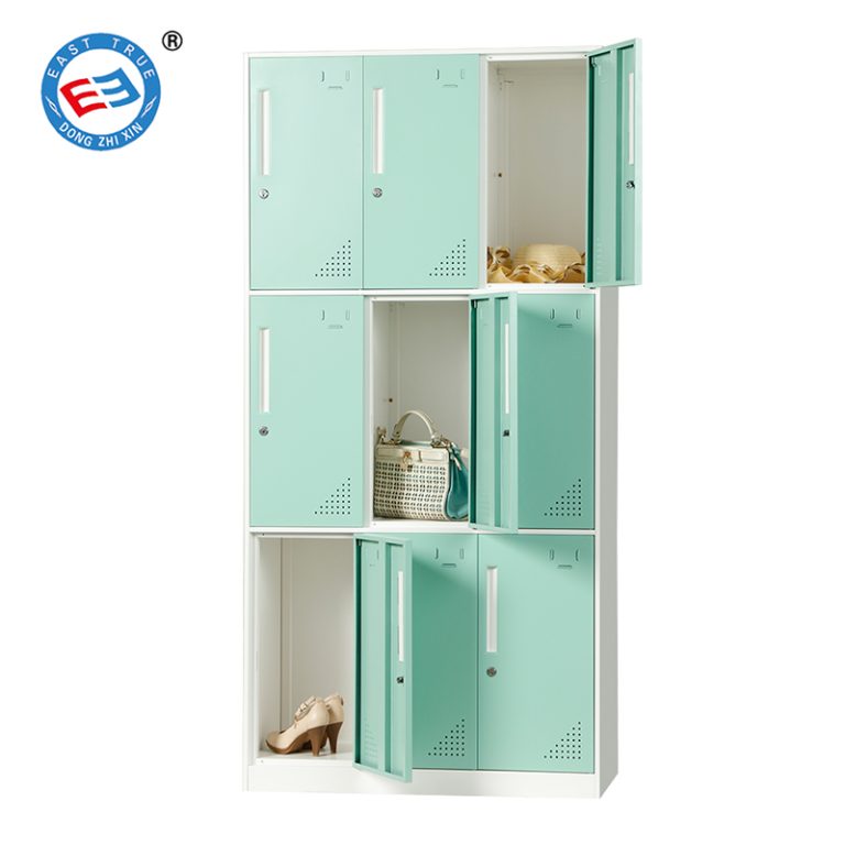 9 doors stacked lockers