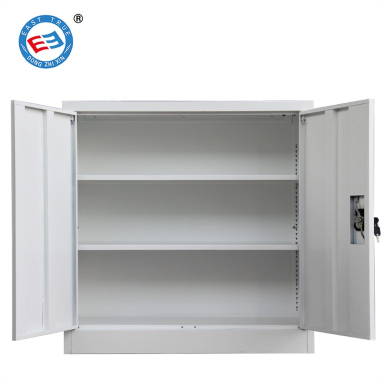 small 2 door steel filing cabinet lockable