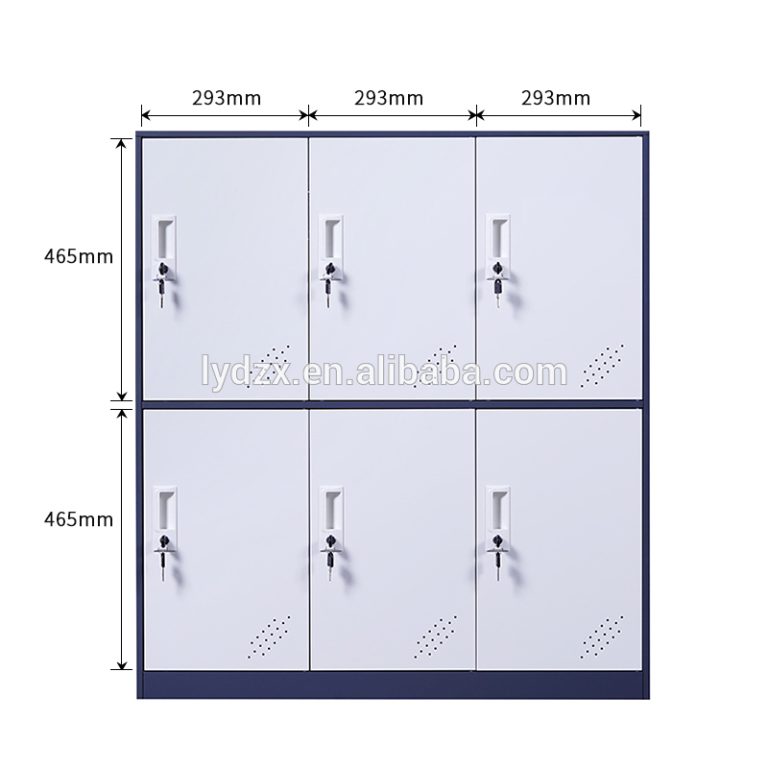 6 Door Half Height Locker Size