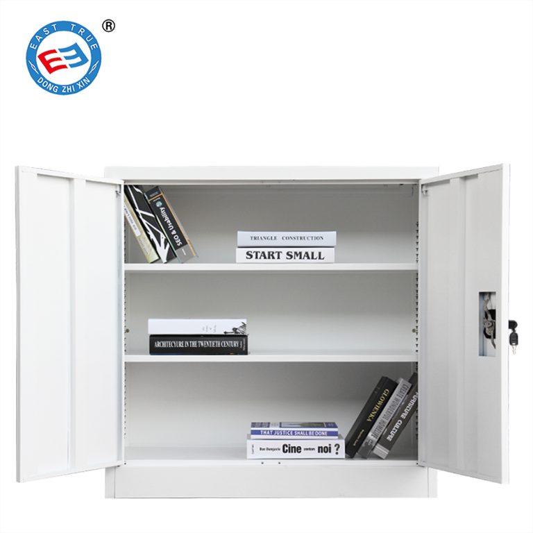 small 2 door steel filing cabinet lockable