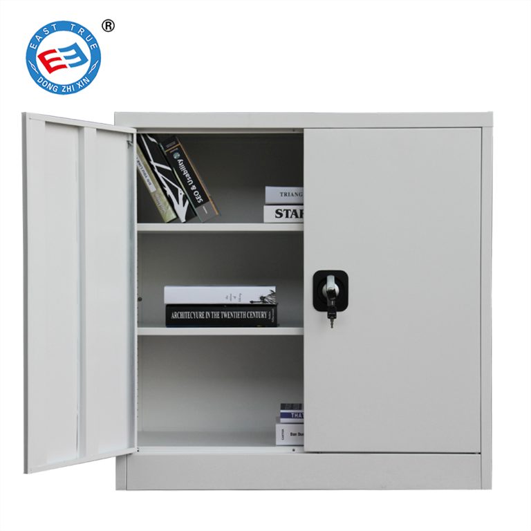 small 2 door steel filing cabinet lockable