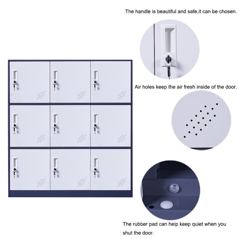 9 door steel small lockers