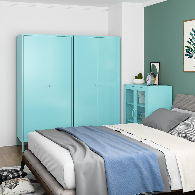 Bedroom Metal Clothes Wardrobe