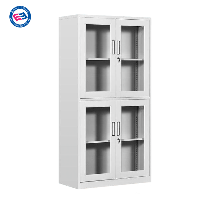 Double Glass Door Office Cupboard