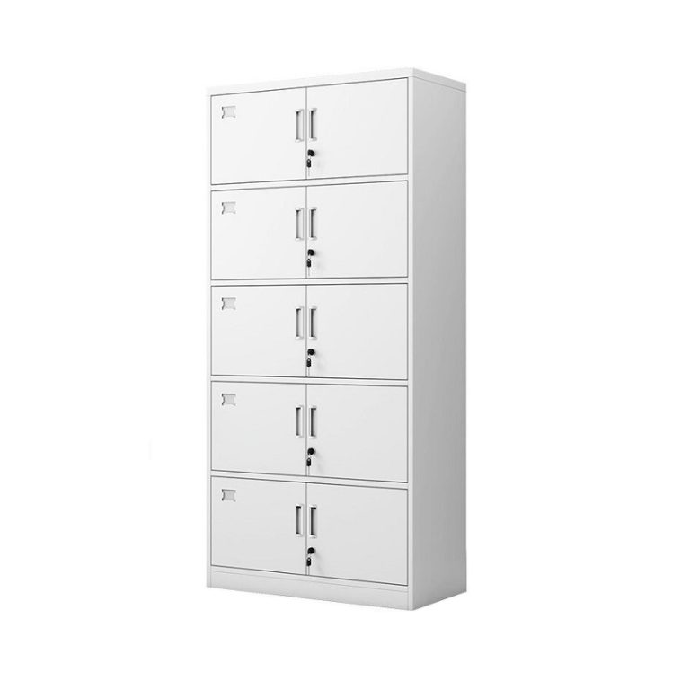 Steel five-section tall filing cabinet