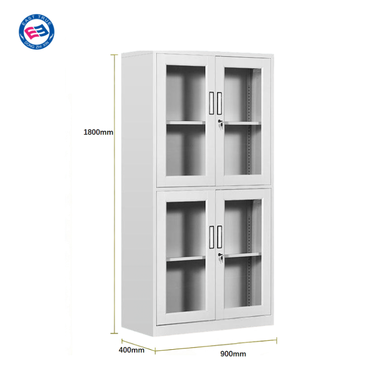 glass door cupboard for office