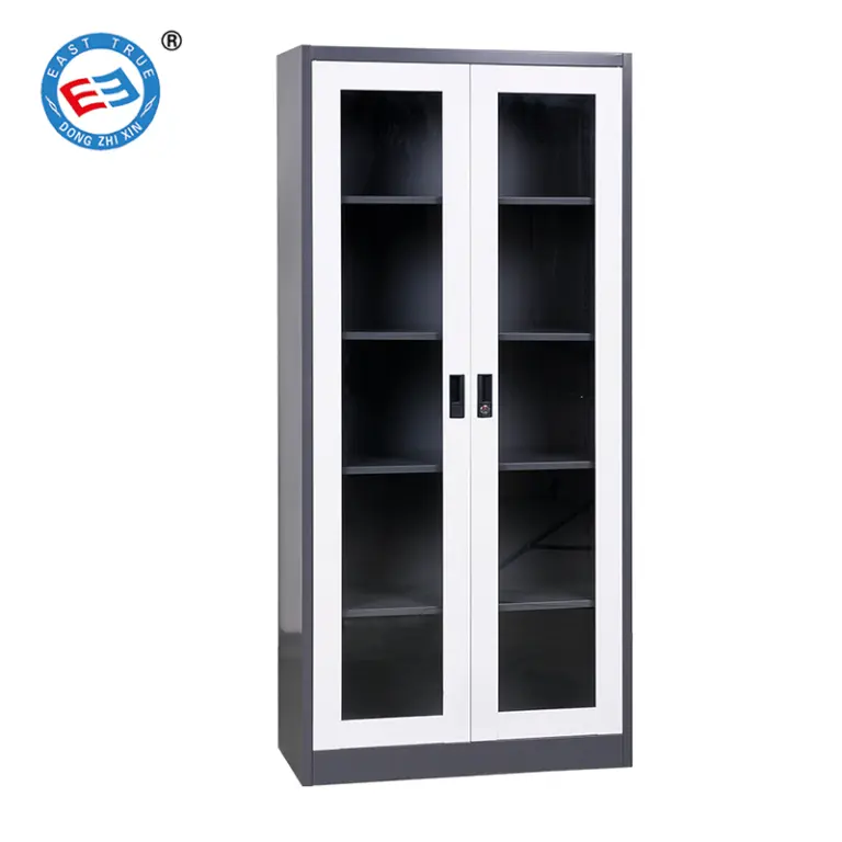 glass door filing cabinets for office