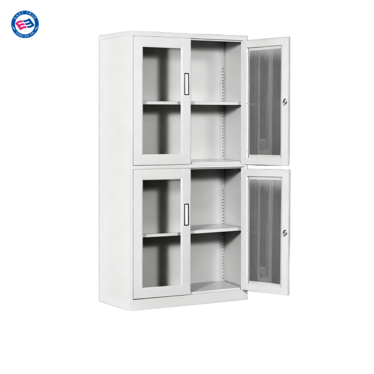glass door office storage cupboard