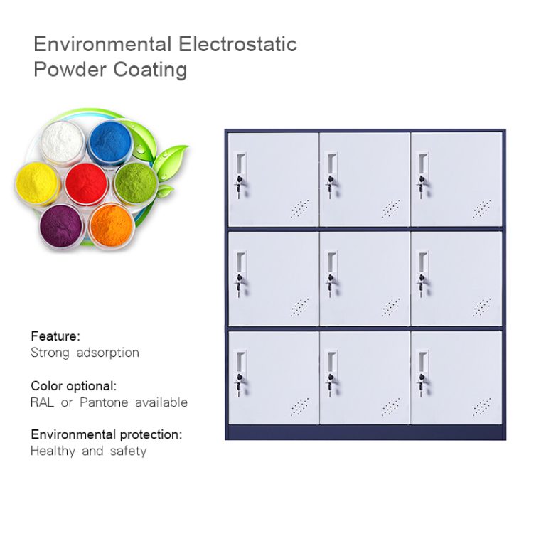 steel 9 door half height Lockers