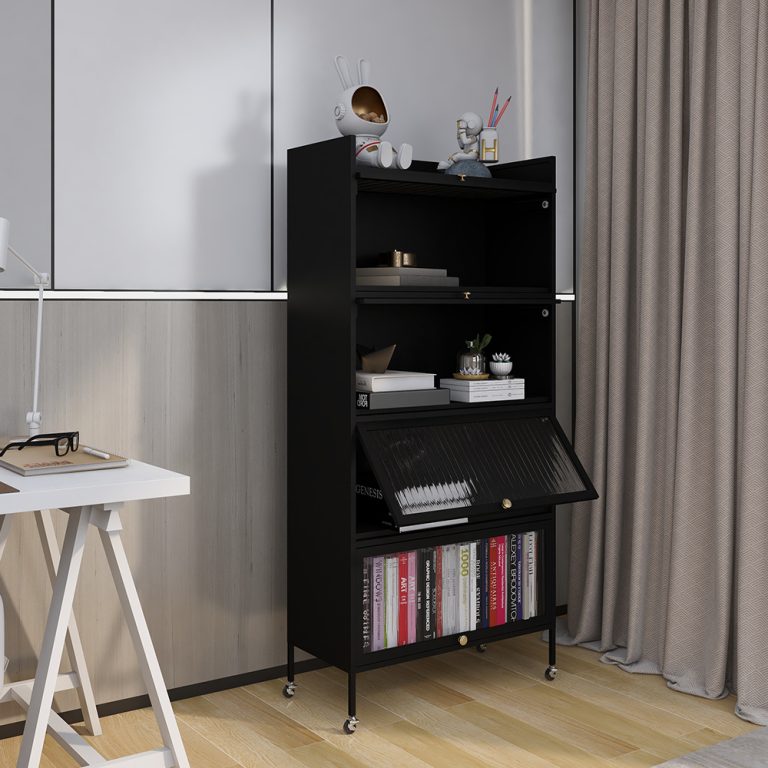 steel black storage cabinet for kitchen