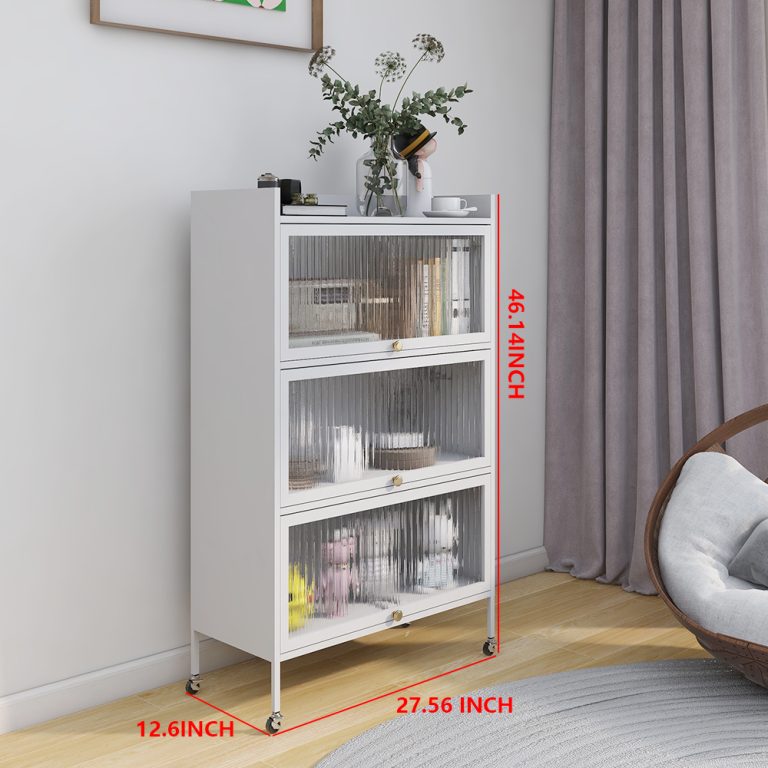 white kitchen storage cabinet