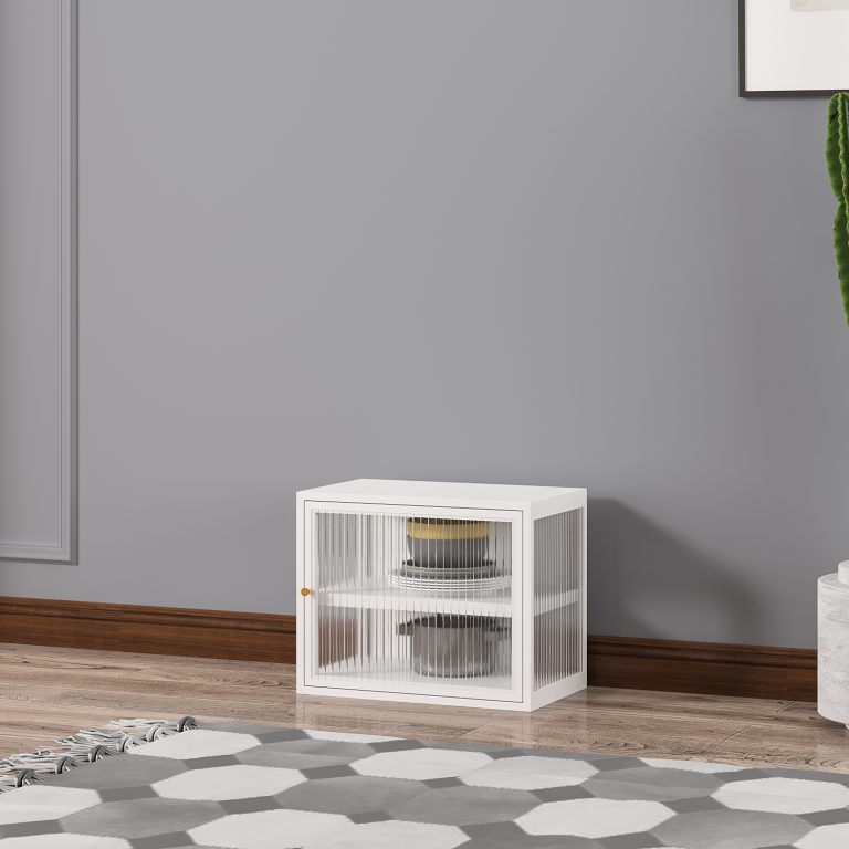 short kitchen storage cabinet white