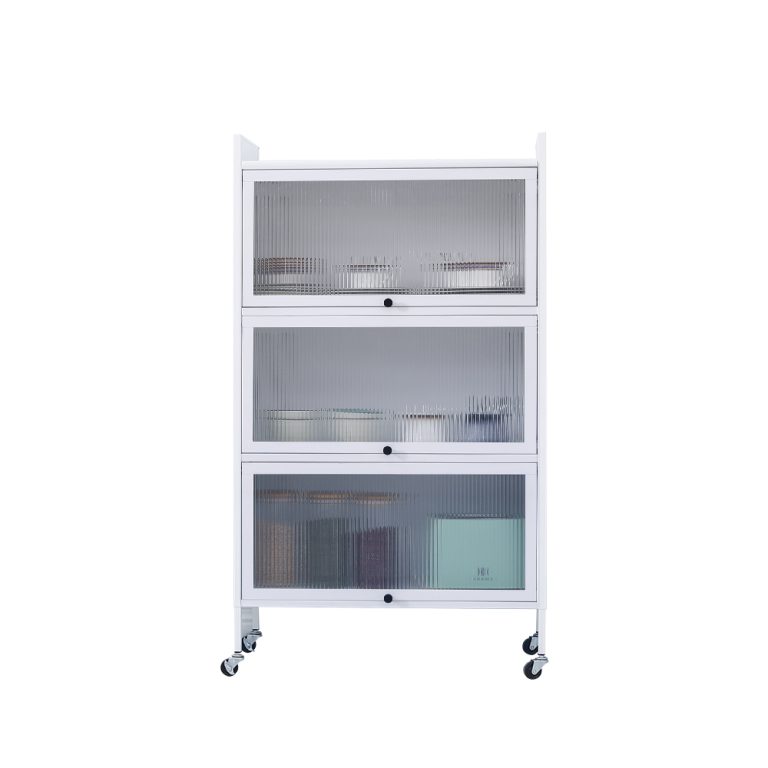 white multipurpose storage cabinet