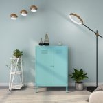 Blue Metal Cabinets 2 Door Stand Cabinet New Design