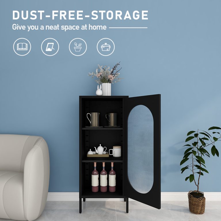 Single Glass Door Storage Cabinet