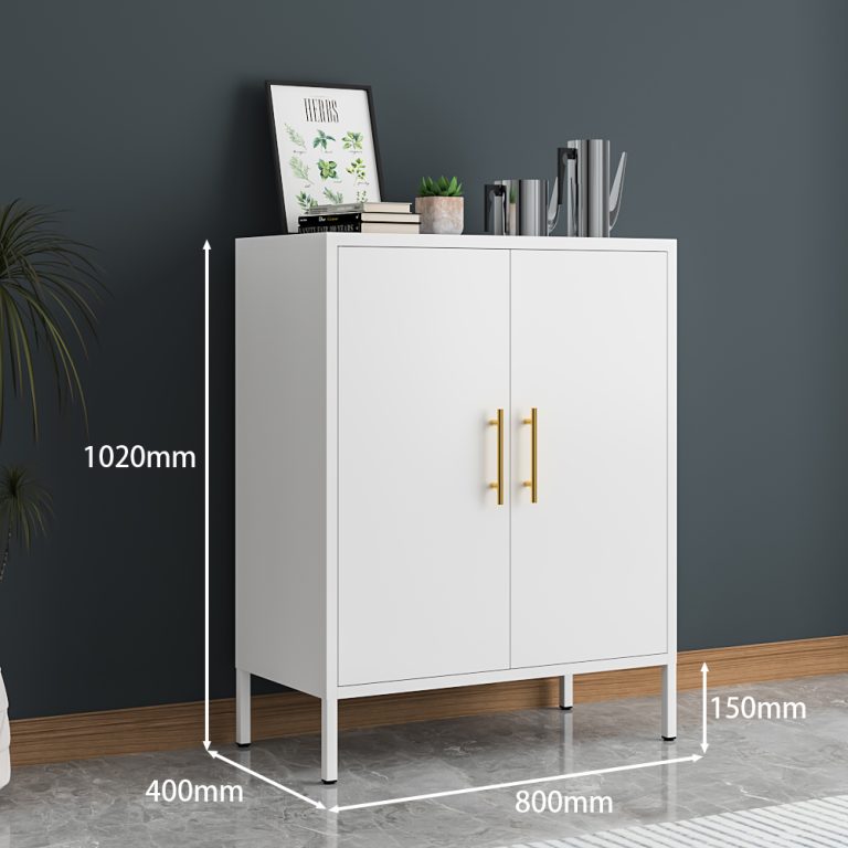 white kitchen storage cabinet