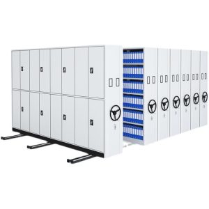 high density mobile shelving system