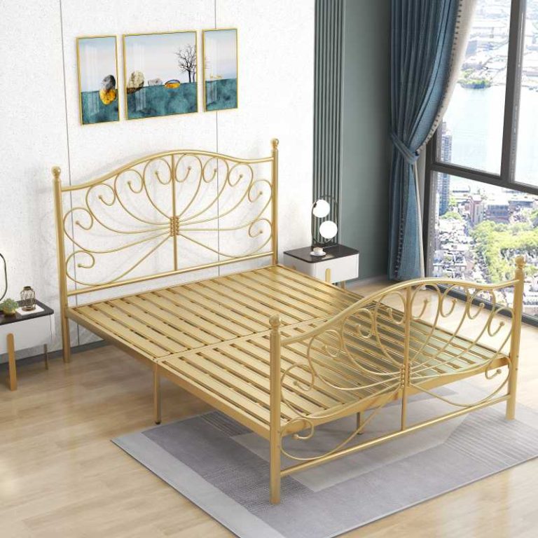 Twin Size Single Metal Iron Frame Bed