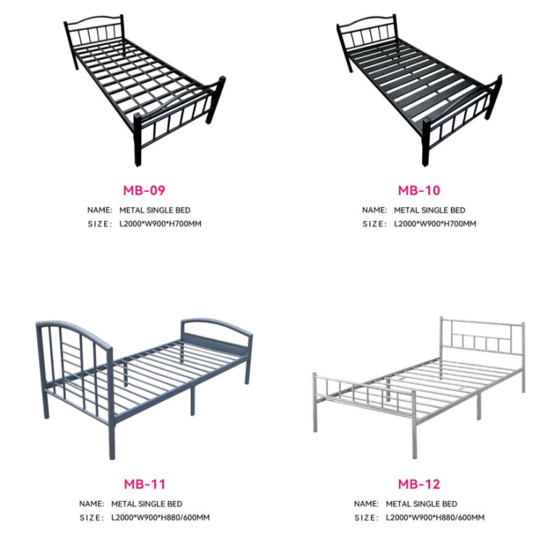 metal single bed frame