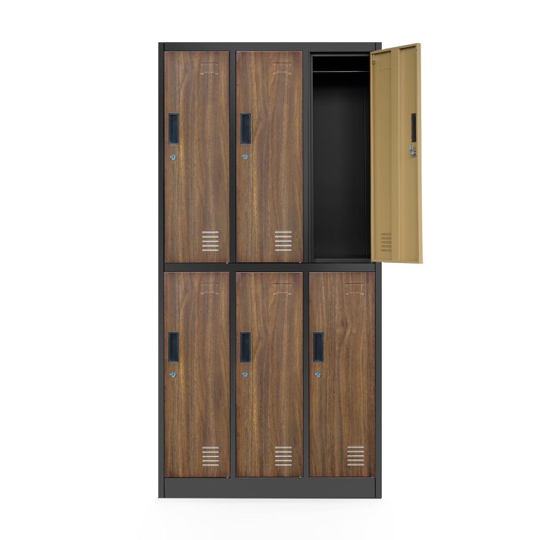 6 door metal uniform lockers