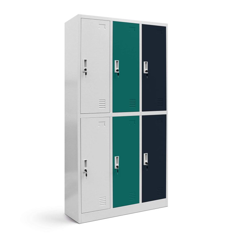 6 door steel sport lockers