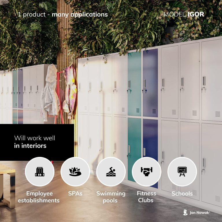 Multi-door steel lockers