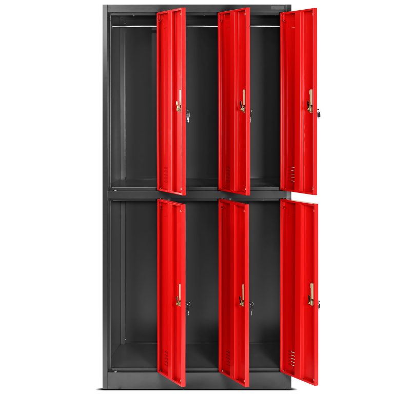 Six Door Steel Locker Cabinet