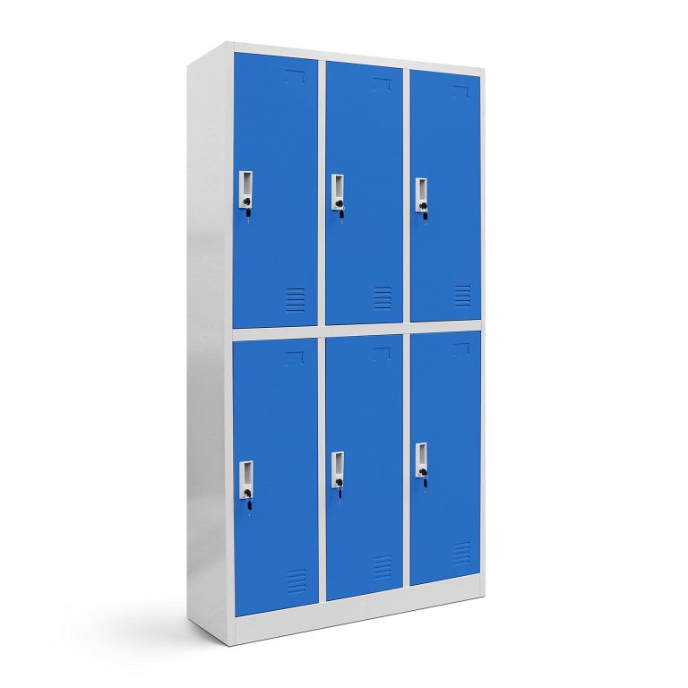 Six Door Steel Office Lockers