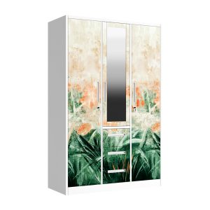 Metal Printed Bedroom Wardrobe